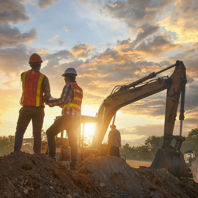 Construction-engineers-supervising-progress